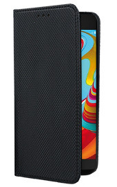 Кожен калъф тефтер и стойка Magnetic FLEXI Book Style за Samsung Galaxy A2 Core A260F черен 